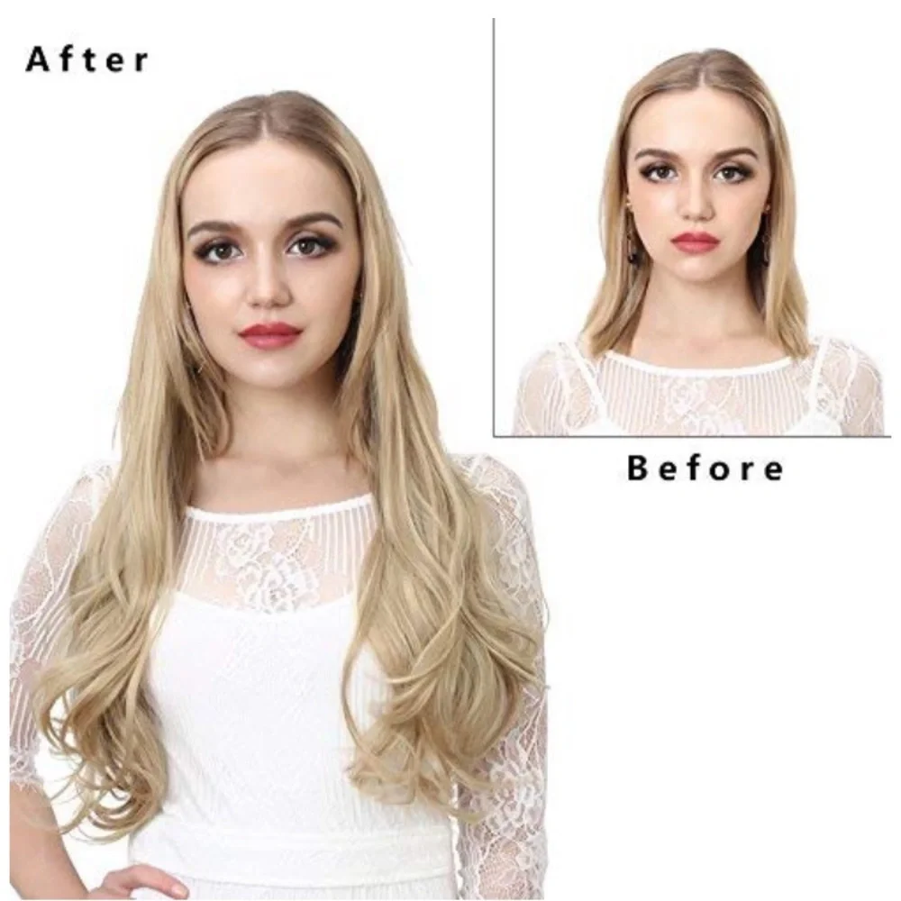 ✨24” 613 BEACH BLONDE FULL HEAD UPART EXTENSIONS